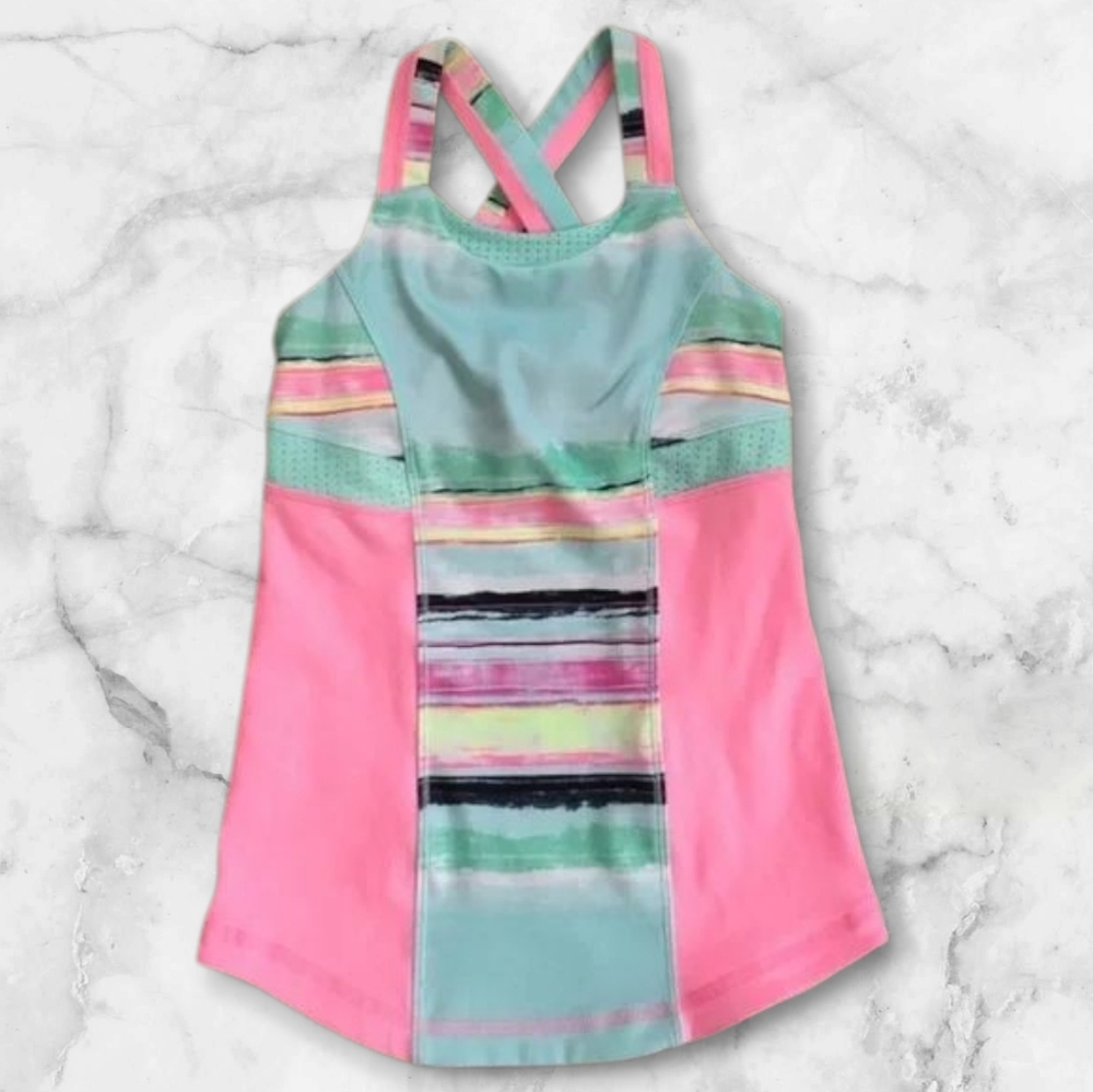 Ivivva Pink and Blue Athletic Top